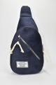 David Polo Unisex Freebag Velvet Δύο Διαμερισμάτων Navy Blue