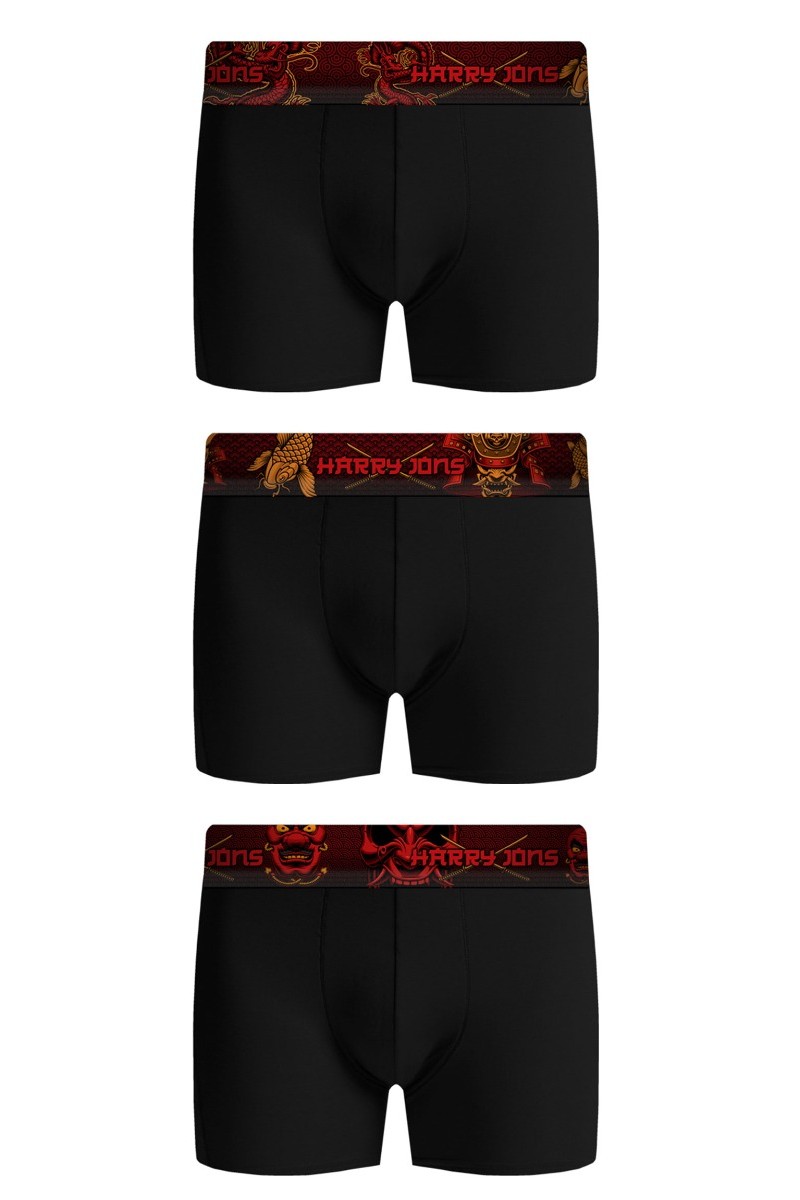 Boxer Harry Jons Samurai Pack Μαύρο S