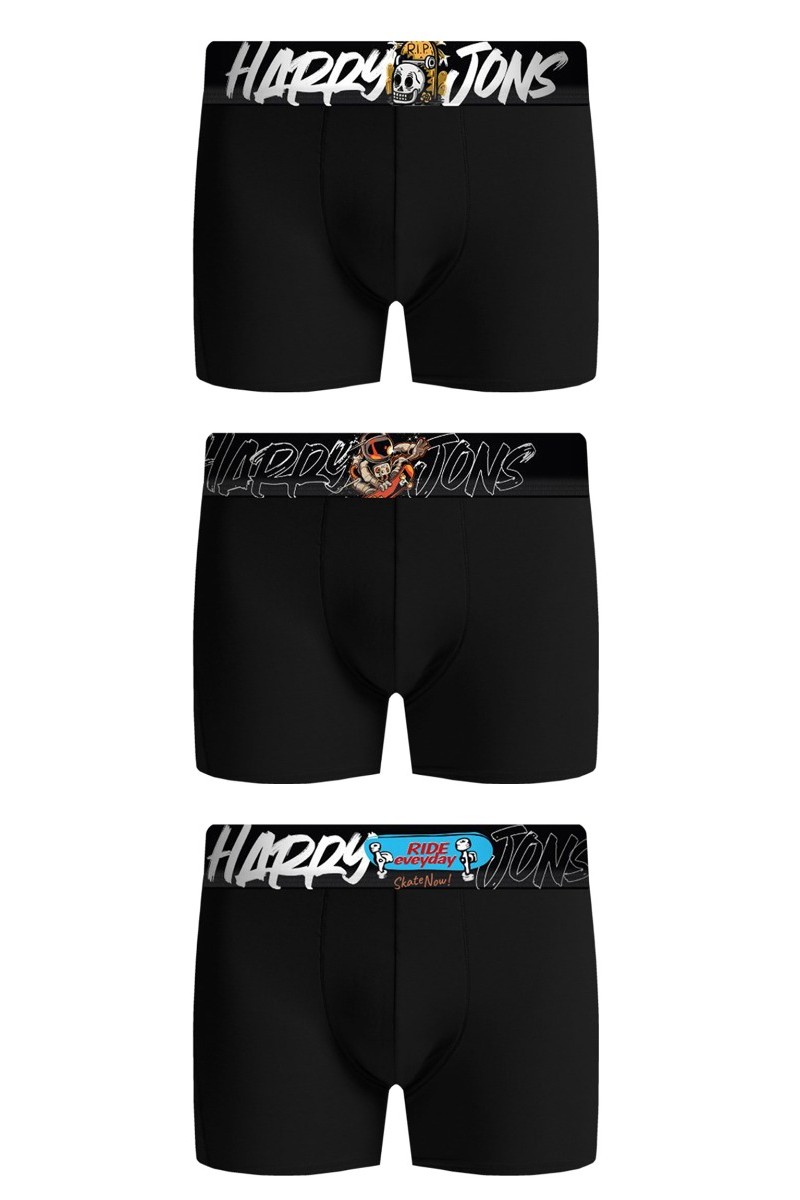 Boxer Harry Jons Skate Pack Μαύρο M