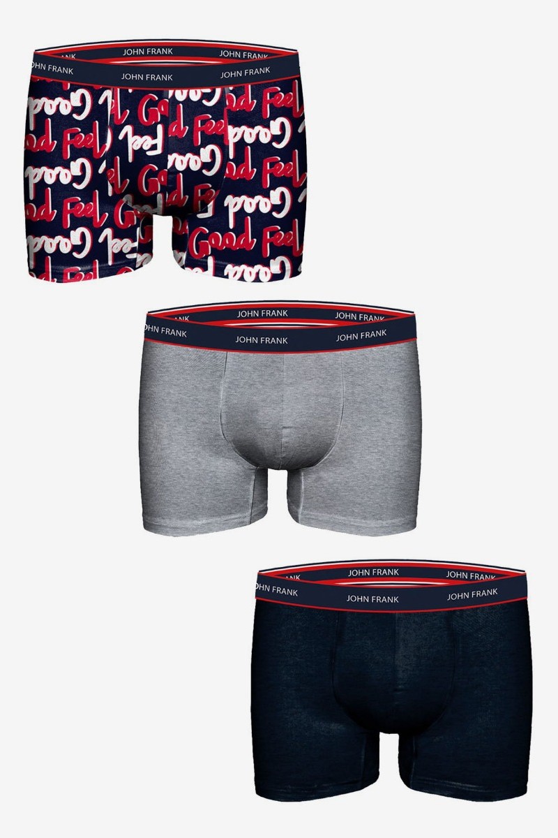 Boxer John Frank 3 Τεμ. - XL