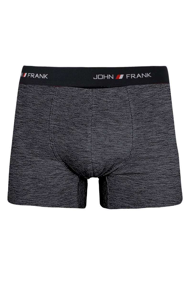 Boxer John Frank Basic Colors Μαύρο XXL