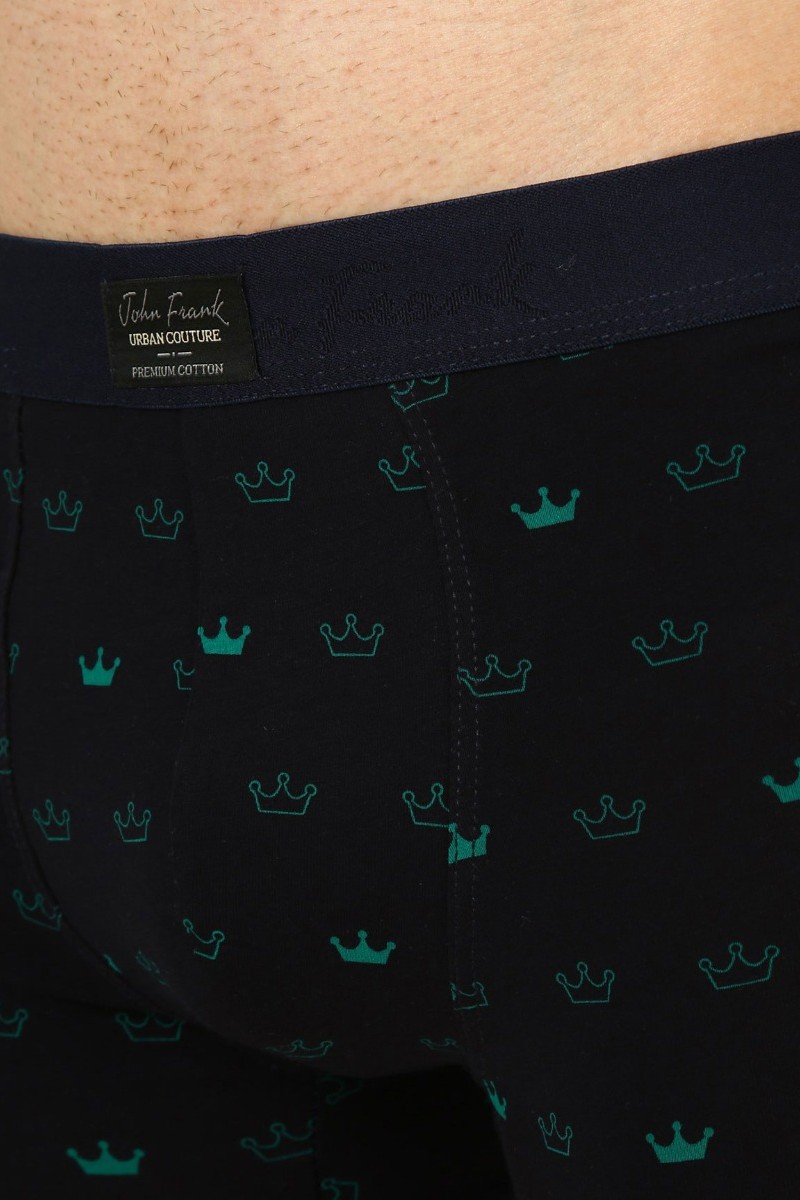 Boxer John Frank Crown Μπλε XL