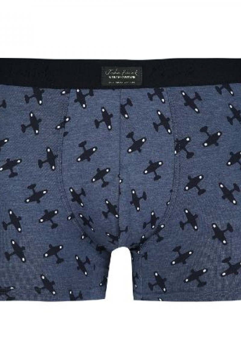 Boxer John Frank Plane Premium Cotton Μπλε L