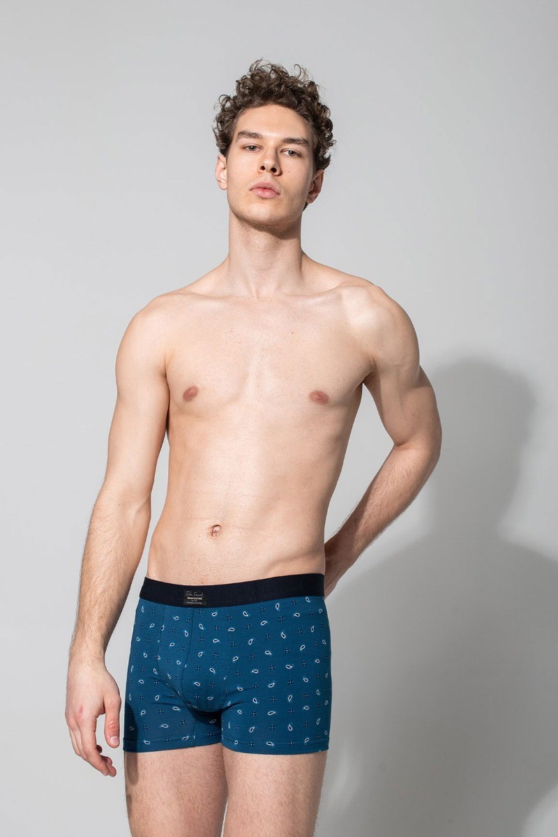 Boxer John Frank Smart Μπλε XL