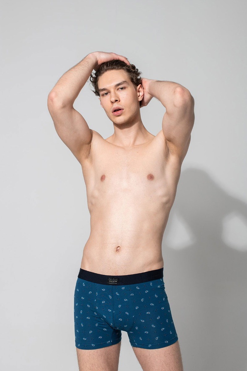 Boxer John Frank Smart Μπλε XL