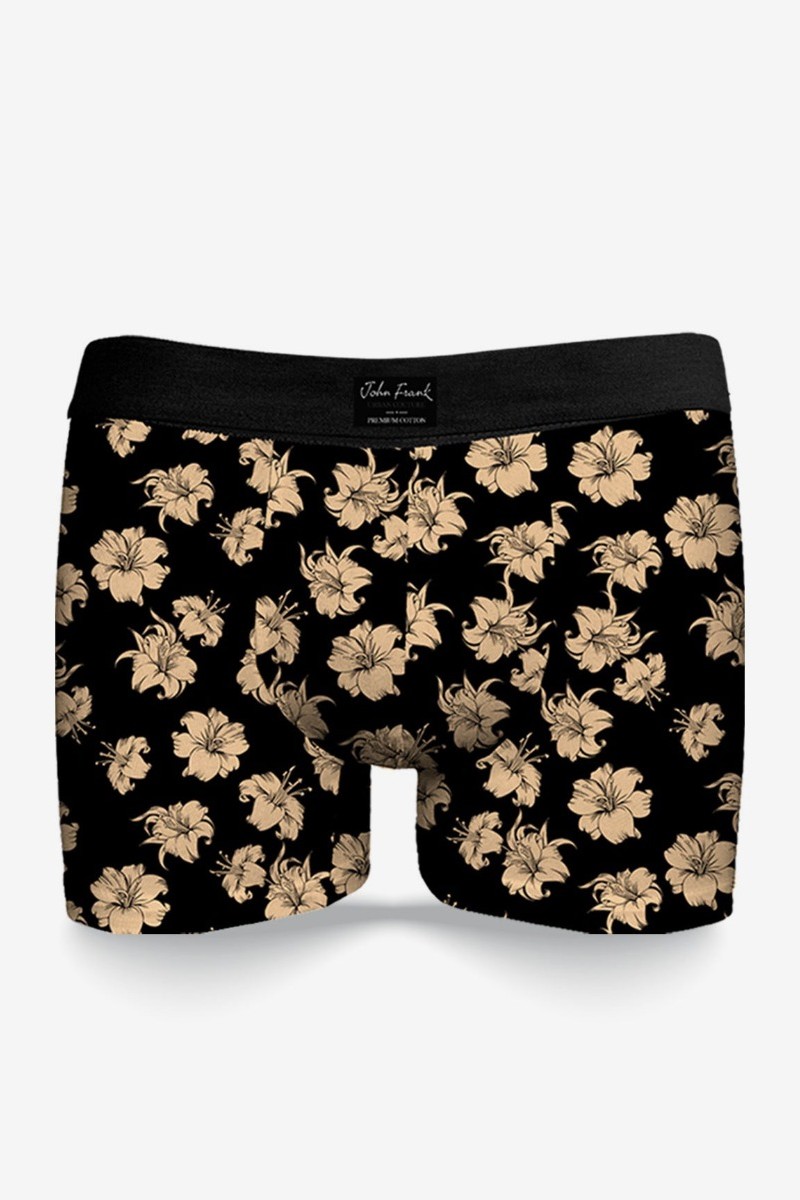 Boxer John Frank Urban Hibiscus Μαύρο L