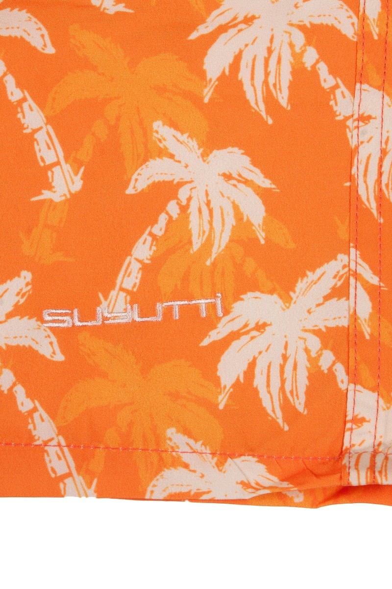 Μαγιο Ανδρικο Suyutti Palm Trees Orange Πορτοκαλί S