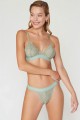 Σετ Bralette Με Εσωρουχο Δαντελενιο Ariella  Φυστικί  80-M