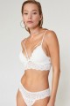 Σετ Bralette Με Εσωρουχο Δαντελενιο Henna Εκρού 75-S