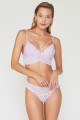 Σετ Bralette Με Εσωρουχο Δαντελενιο Henna Λιλά 75-S