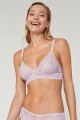 Σετ Bralette Με Εσωρουχο Δαντελενιο Marlin  Λιλά 80-M