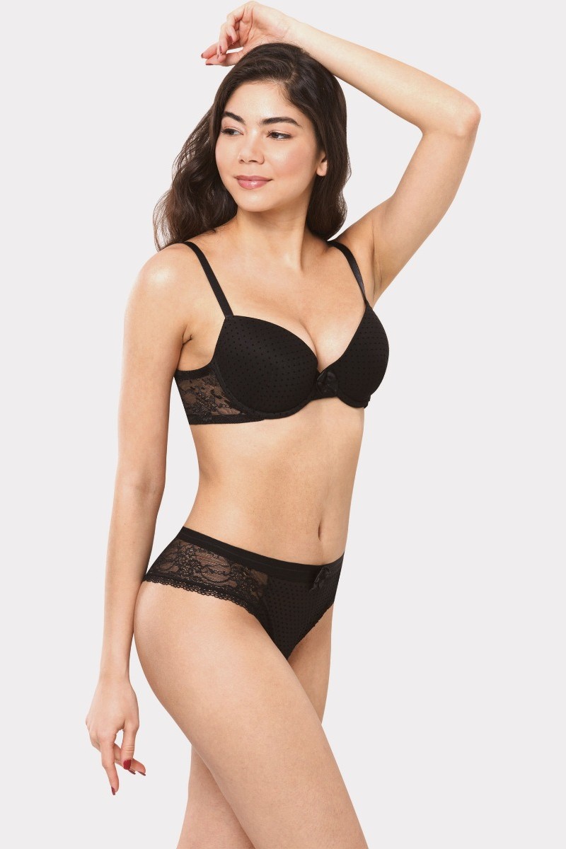 Σετ Push Up Bra Norddiva Μαύρο 80C