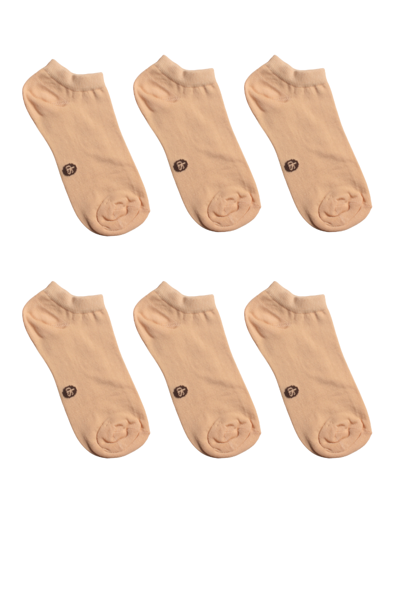 Σοσονι Unisex Βαμβακερό Dimi Socks 6Pack Μπεζ Μπεζ 43-46