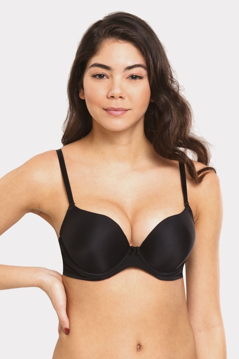 Σουτιεν Double Push Up Basics Norddiva Μαύρο 80B