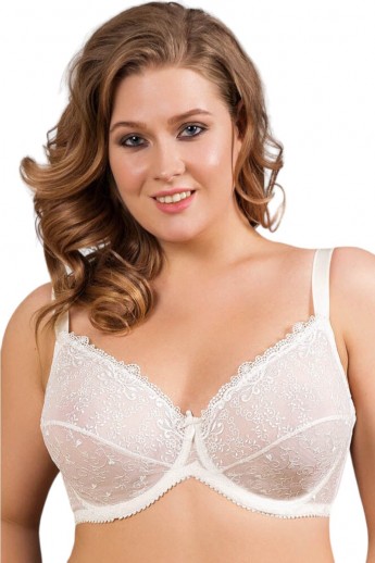 Σουτιέν γυναικείο Anil Non-Push Up Lace Minimizer Bra  Εκρού 70C