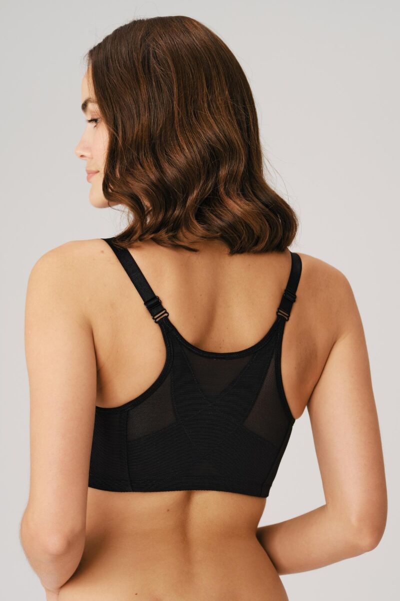 Σουτιέν γυναικείο Anil Non-Push Up Wide Strap Front Open Back Support Minimizer  Μαύρο 80E