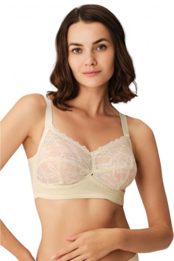 Σουτιέν γυναικείο Anil Non Wired Push Up Lace Minimizer  Μπεζ 70C