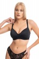 Σουτιεν Plus Size Soft Cup Norddiva Μαύρο 80D