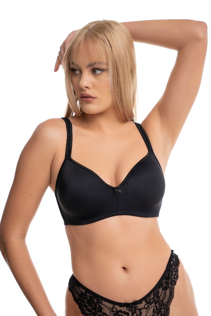 Σουτιεν Plus Size Soft Cup Norddiva Μαύρο 80D