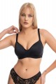 Σουτιεν Plus Size Soft Cup Norddiva Μαύρο 80D