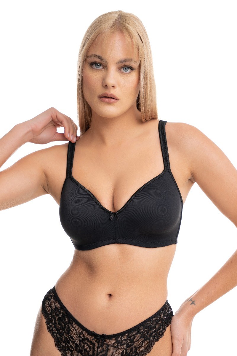 Σουτιεν Plus Size Soft Cup Norddiva Μαύρο 85C