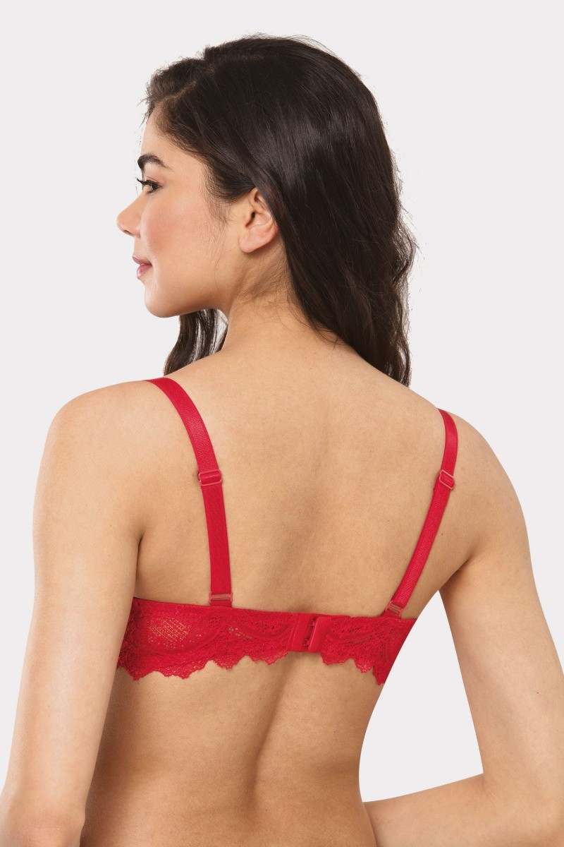 Σουτιεν Push Up Lace Norddiva Κόκκινο 75D