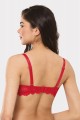 Σουτιεν Push Up Lace Norddiva Κόκκινο 75D