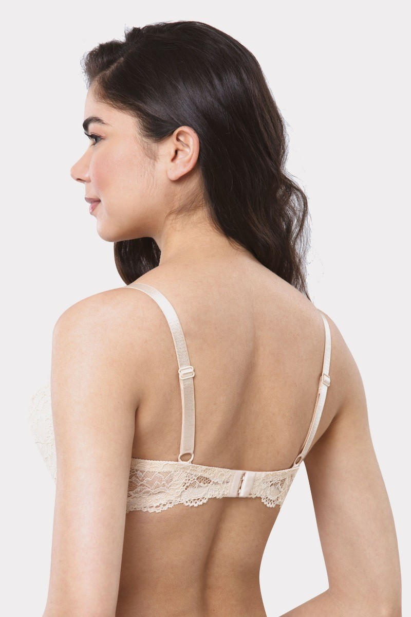 Σουτιεν Push Up Lace Norddiva Μπεζ 75D