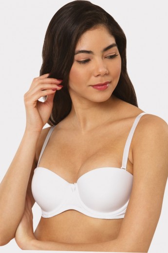 Σουτιεν Strapless Balconette Soft Norddiva Λευκό 75C