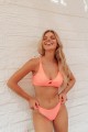 Twist High Cut Bikini Swimwear - Orange Πορτοκαλί L